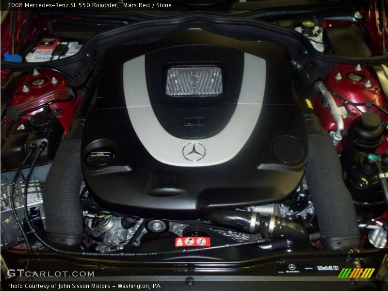 Mars Red / Stone 2008 Mercedes-Benz SL 550 Roadster