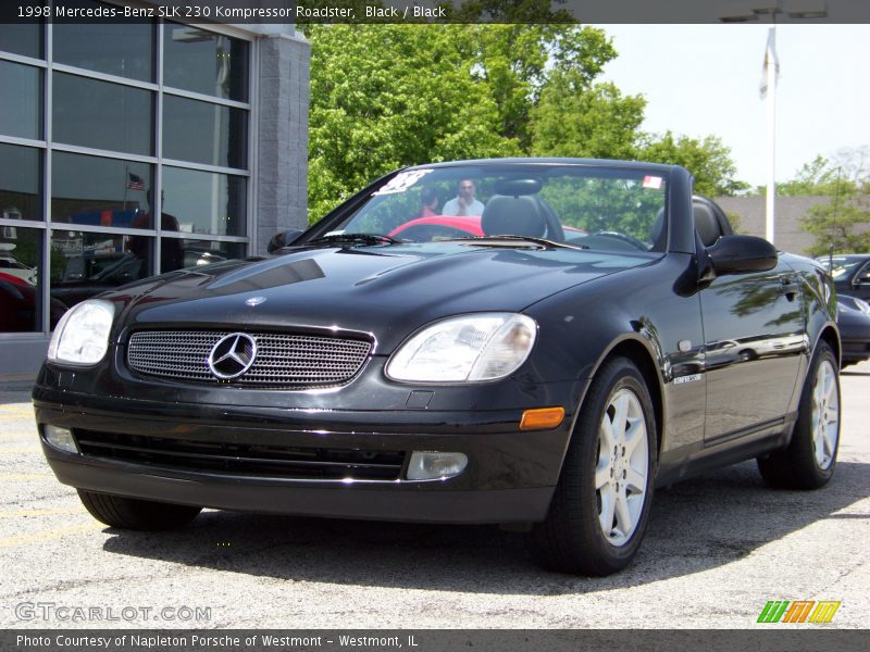 Black / Black 1998 Mercedes-Benz SLK 230 Kompressor Roadster