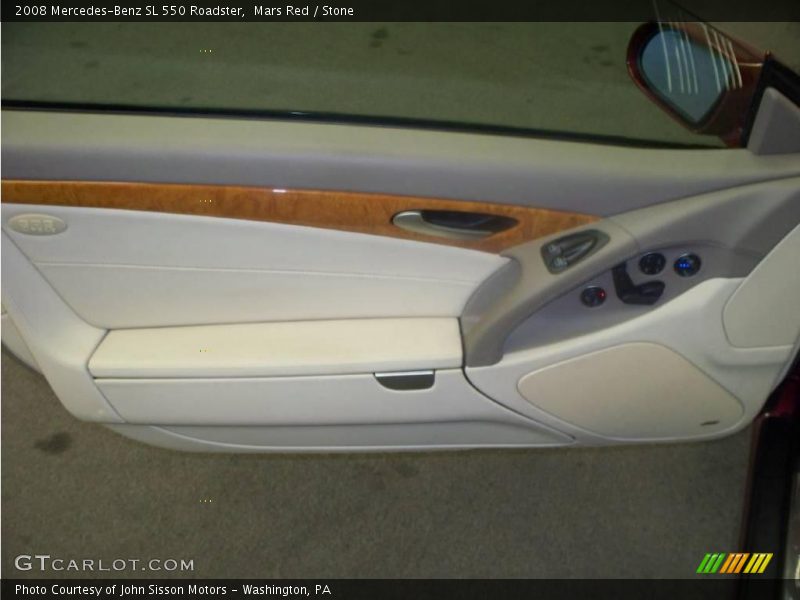 Mars Red / Stone 2008 Mercedes-Benz SL 550 Roadster