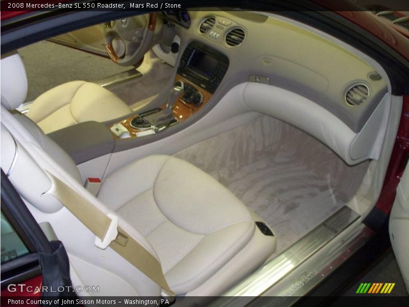 Mars Red / Stone 2008 Mercedes-Benz SL 550 Roadster