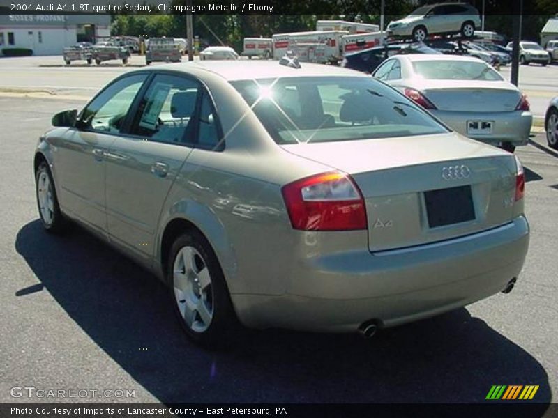 Champagne Metallic / Ebony 2004 Audi A4 1.8T quattro Sedan