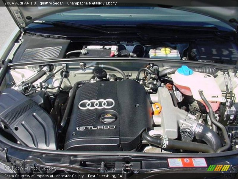 Champagne Metallic / Ebony 2004 Audi A4 1.8T quattro Sedan