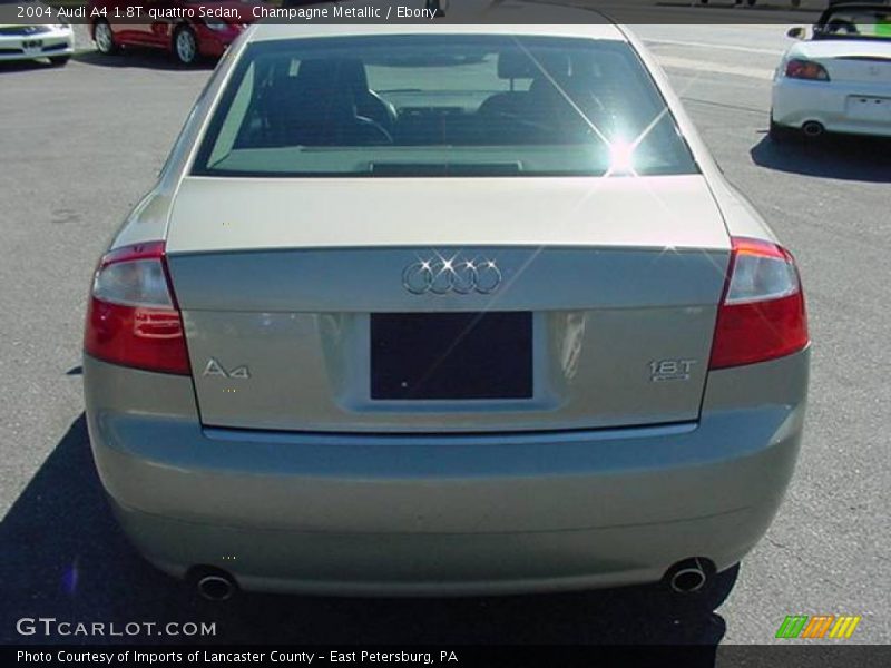 Champagne Metallic / Ebony 2004 Audi A4 1.8T quattro Sedan