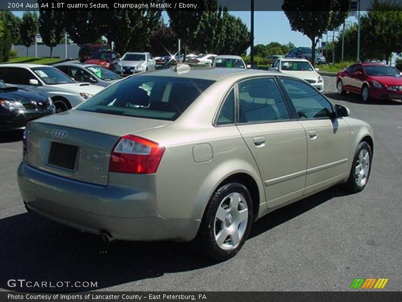 Champagne Metallic / Ebony 2004 Audi A4 1.8T quattro Sedan