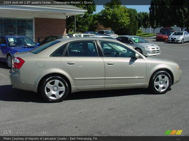 Champagne Metallic / Ebony 2004 Audi A4 1.8T quattro Sedan