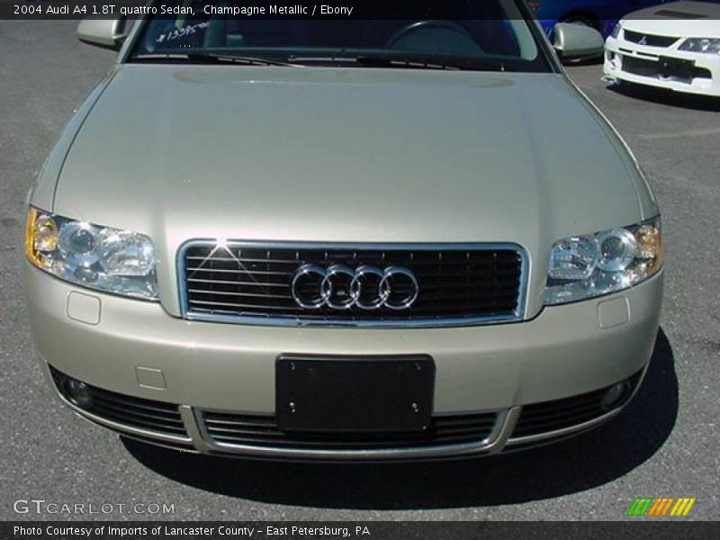 Champagne Metallic / Ebony 2004 Audi A4 1.8T quattro Sedan