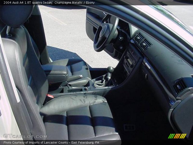 Champagne Metallic / Ebony 2004 Audi A4 1.8T quattro Sedan