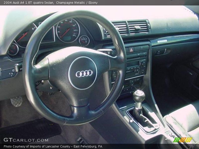Champagne Metallic / Ebony 2004 Audi A4 1.8T quattro Sedan