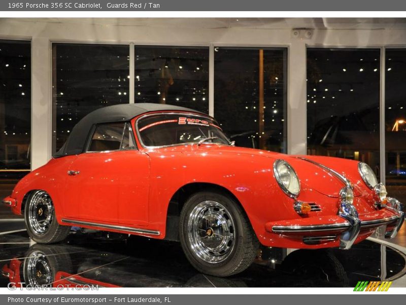 Guards Red / Tan 1965 Porsche 356 SC Cabriolet