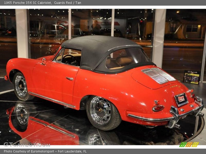 Guards Red / Tan 1965 Porsche 356 SC Cabriolet