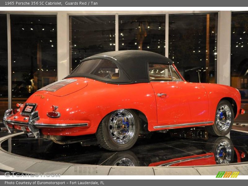 Guards Red / Tan 1965 Porsche 356 SC Cabriolet