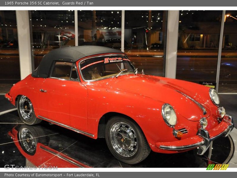 Guards Red / Tan 1965 Porsche 356 SC Cabriolet