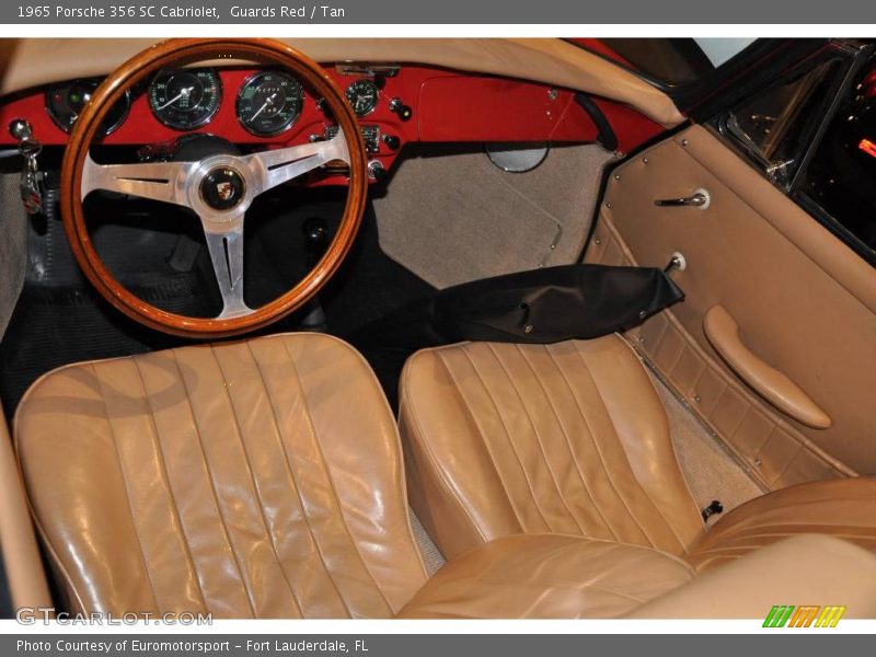 Guards Red / Tan 1965 Porsche 356 SC Cabriolet