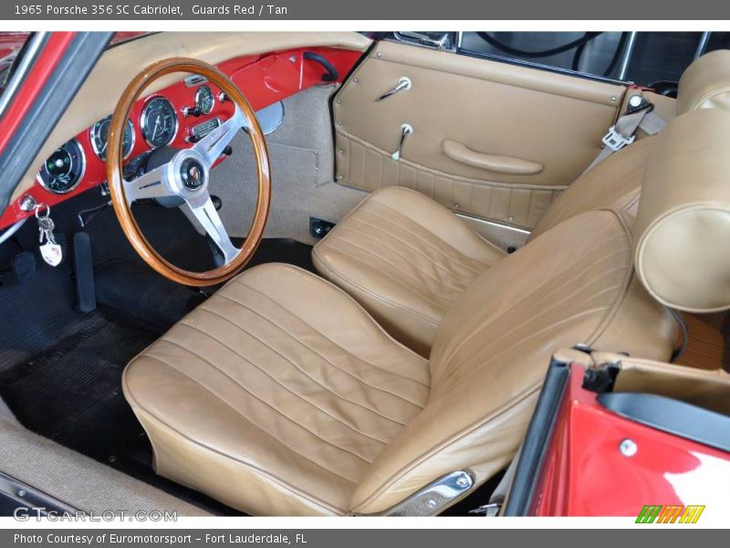 Guards Red / Tan 1965 Porsche 356 SC Cabriolet