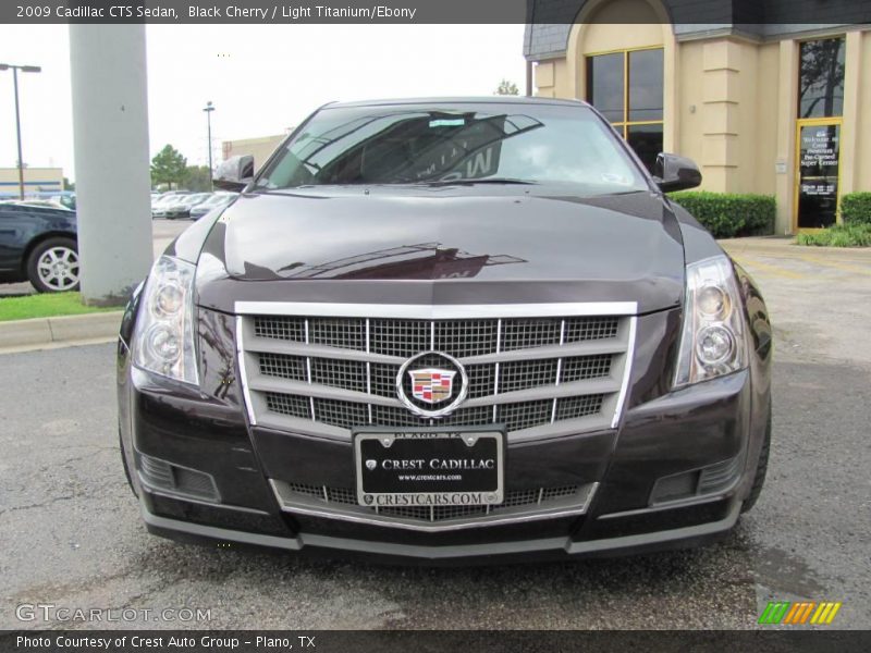 Black Cherry / Light Titanium/Ebony 2009 Cadillac CTS Sedan