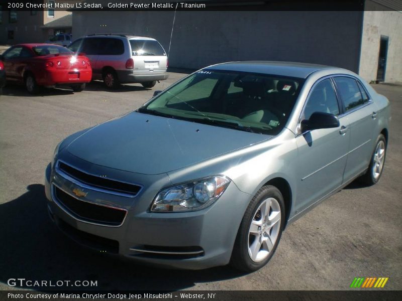 Golden Pewter Metallic / Titanium 2009 Chevrolet Malibu LS Sedan