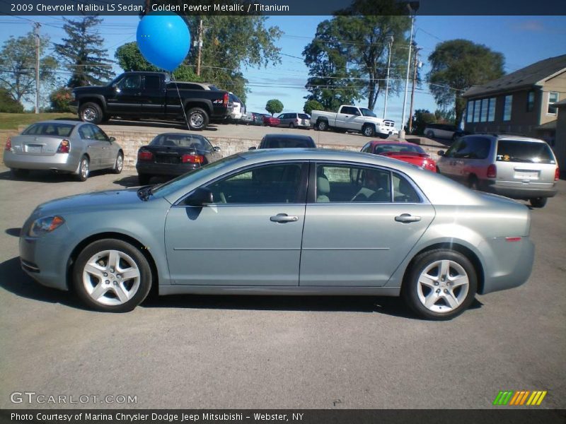 Golden Pewter Metallic / Titanium 2009 Chevrolet Malibu LS Sedan