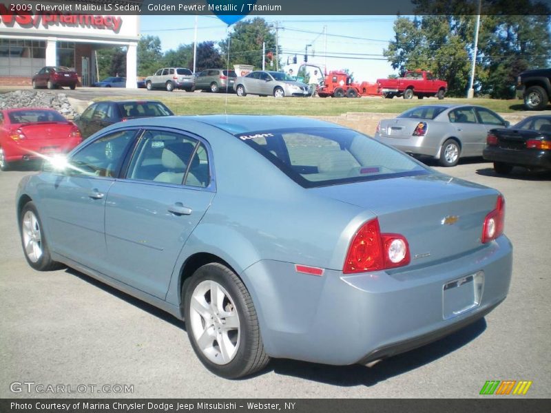 Golden Pewter Metallic / Titanium 2009 Chevrolet Malibu LS Sedan