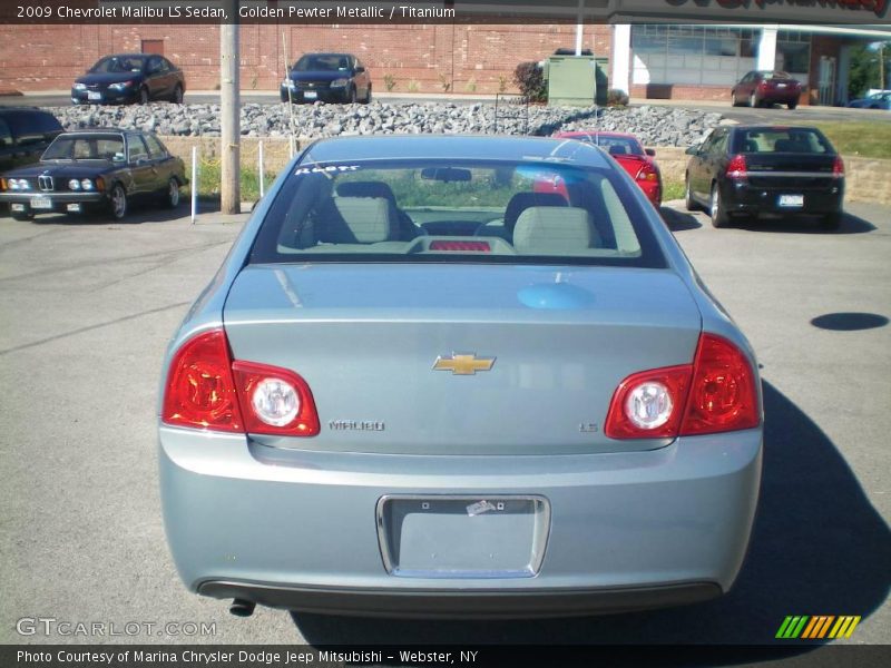 Golden Pewter Metallic / Titanium 2009 Chevrolet Malibu LS Sedan
