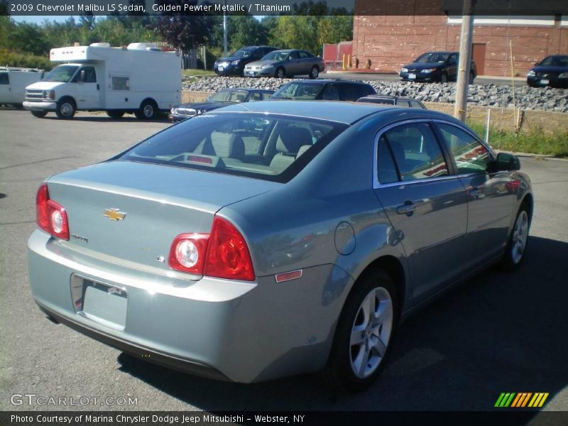 Golden Pewter Metallic / Titanium 2009 Chevrolet Malibu LS Sedan