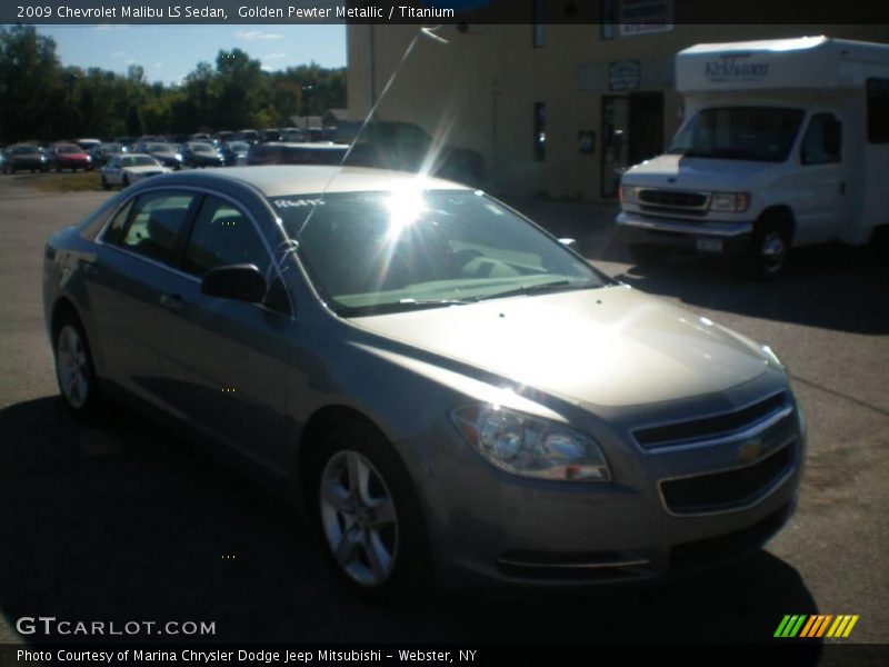 Golden Pewter Metallic / Titanium 2009 Chevrolet Malibu LS Sedan