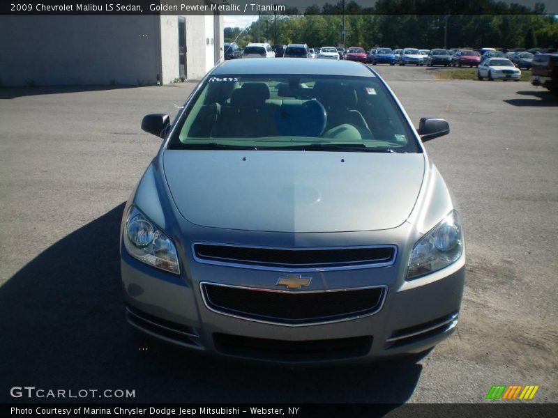Golden Pewter Metallic / Titanium 2009 Chevrolet Malibu LS Sedan