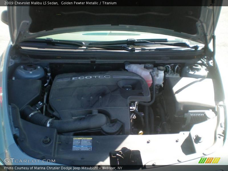 Golden Pewter Metallic / Titanium 2009 Chevrolet Malibu LS Sedan