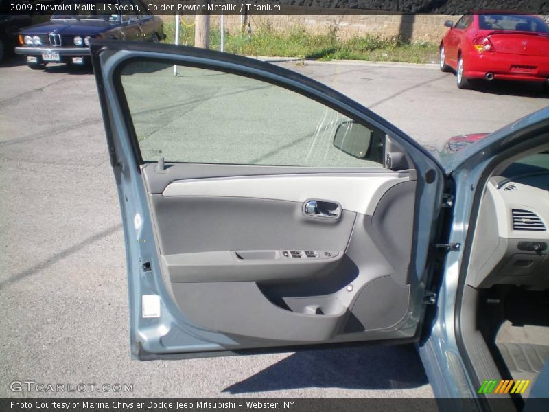 Golden Pewter Metallic / Titanium 2009 Chevrolet Malibu LS Sedan