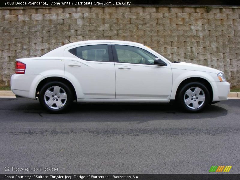 Stone White / Dark Slate Gray/Light Slate Gray 2008 Dodge Avenger SE