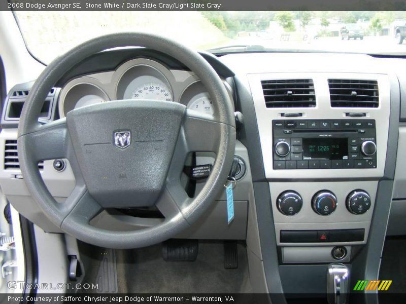 Stone White / Dark Slate Gray/Light Slate Gray 2008 Dodge Avenger SE