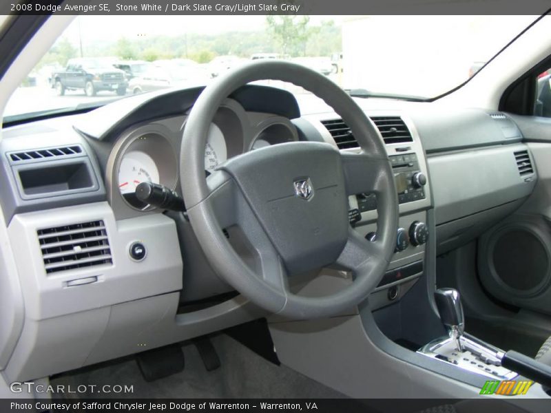 Stone White / Dark Slate Gray/Light Slate Gray 2008 Dodge Avenger SE
