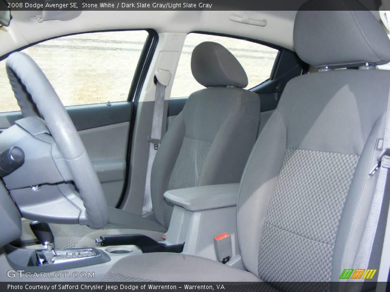 Stone White / Dark Slate Gray/Light Slate Gray 2008 Dodge Avenger SE