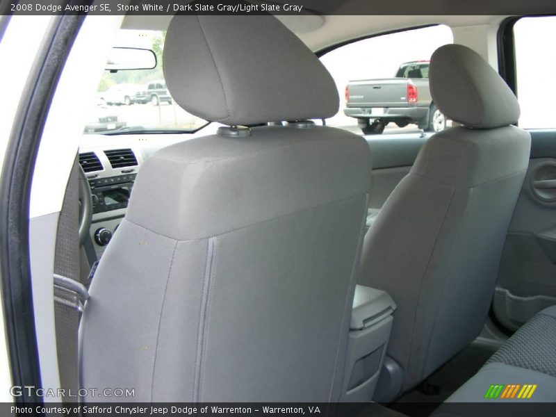 Stone White / Dark Slate Gray/Light Slate Gray 2008 Dodge Avenger SE