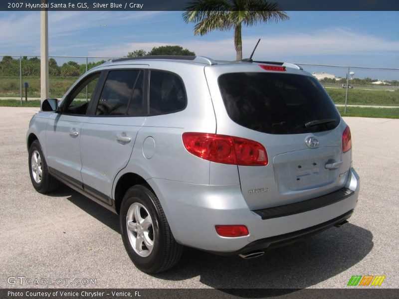 Silver Blue / Gray 2007 Hyundai Santa Fe GLS