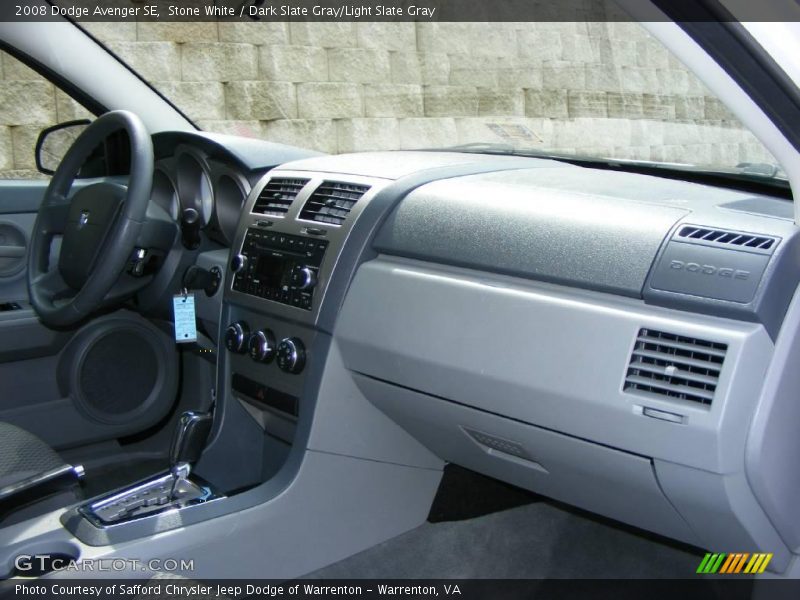 Stone White / Dark Slate Gray/Light Slate Gray 2008 Dodge Avenger SE