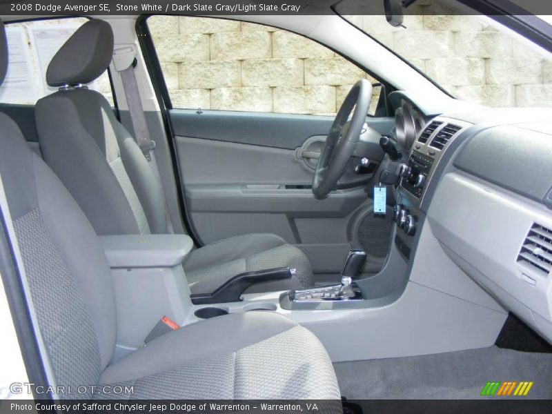 Stone White / Dark Slate Gray/Light Slate Gray 2008 Dodge Avenger SE