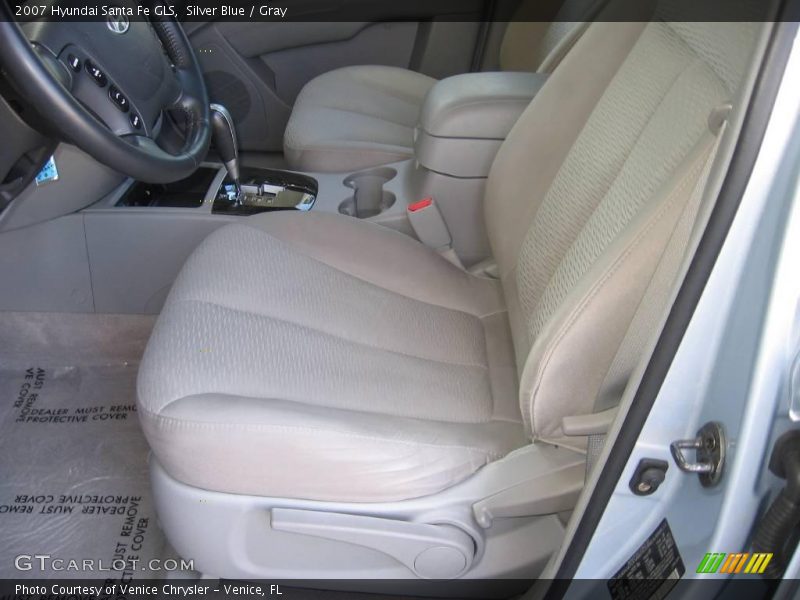 Silver Blue / Gray 2007 Hyundai Santa Fe GLS