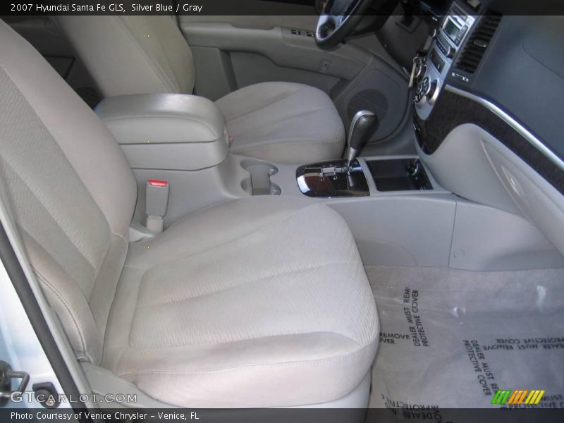 Silver Blue / Gray 2007 Hyundai Santa Fe GLS