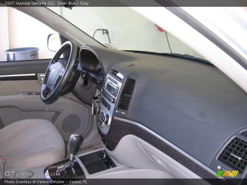 Silver Blue / Gray 2007 Hyundai Santa Fe GLS