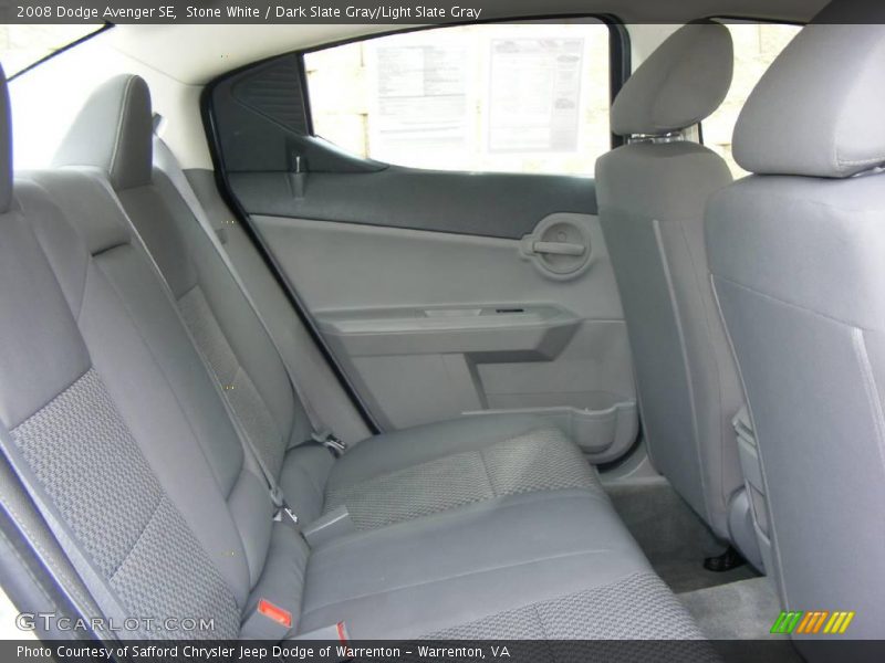 Stone White / Dark Slate Gray/Light Slate Gray 2008 Dodge Avenger SE