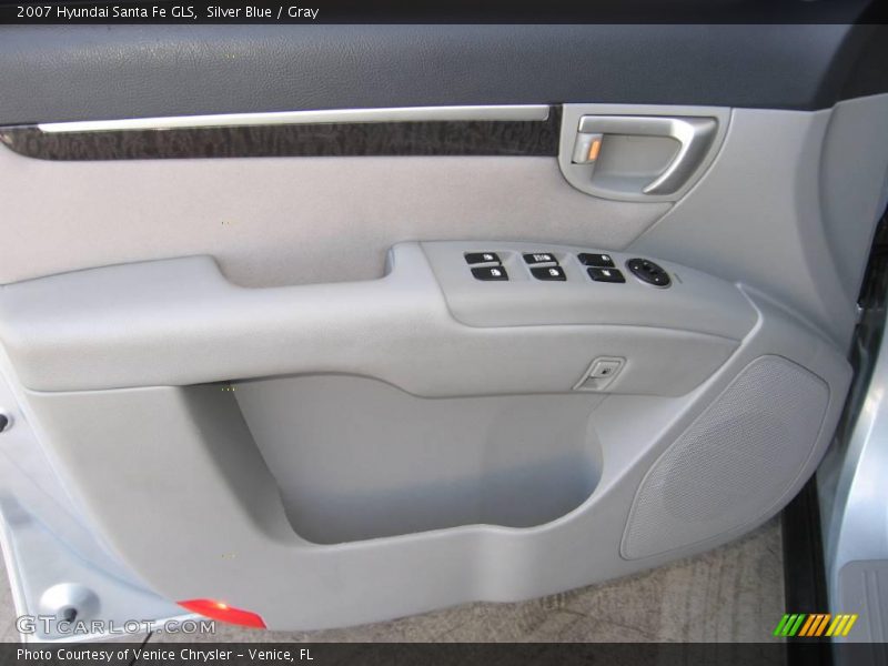 Silver Blue / Gray 2007 Hyundai Santa Fe GLS