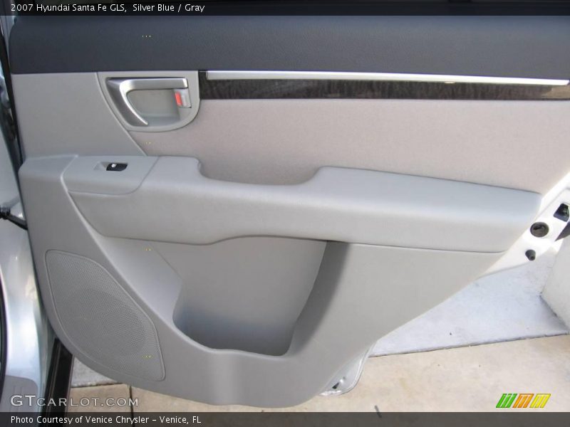 Silver Blue / Gray 2007 Hyundai Santa Fe GLS