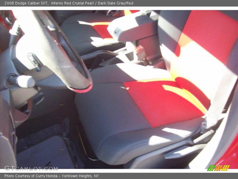 Inferno Red Crystal Pearl / Dark Slate Gray/Red 2008 Dodge Caliber SXT