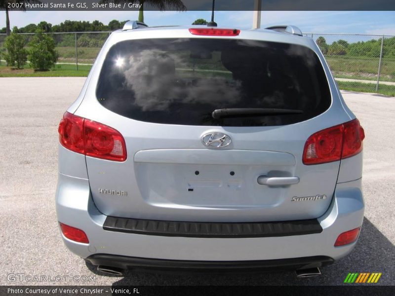 Silver Blue / Gray 2007 Hyundai Santa Fe GLS