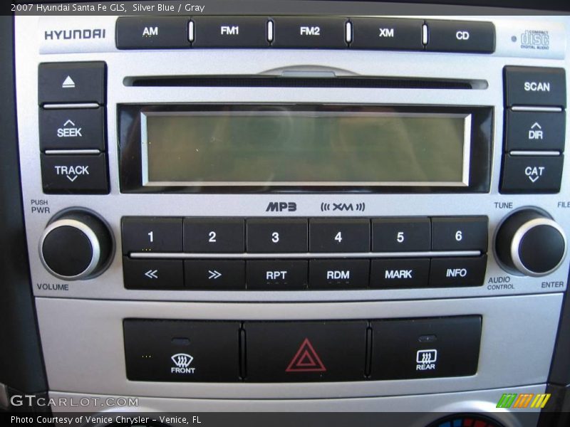 Silver Blue / Gray 2007 Hyundai Santa Fe GLS