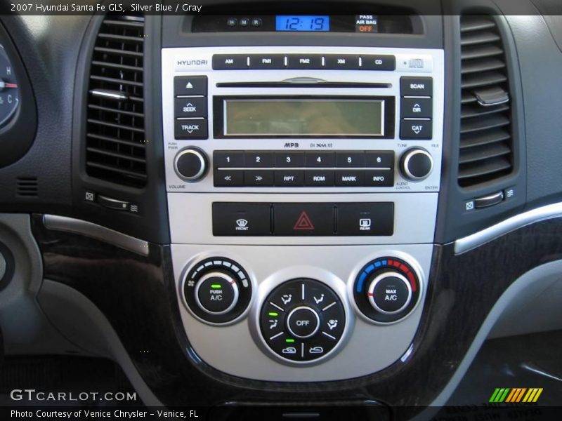 Silver Blue / Gray 2007 Hyundai Santa Fe GLS