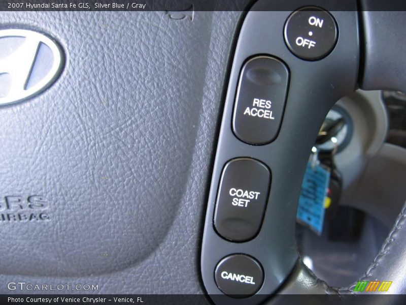 Silver Blue / Gray 2007 Hyundai Santa Fe GLS