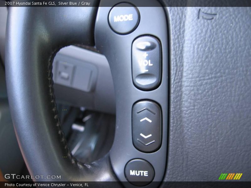 Silver Blue / Gray 2007 Hyundai Santa Fe GLS