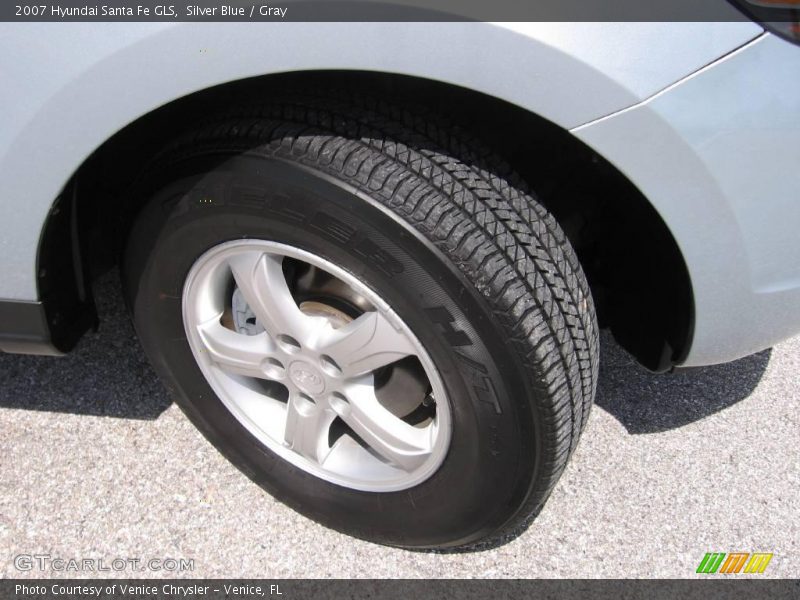 Silver Blue / Gray 2007 Hyundai Santa Fe GLS