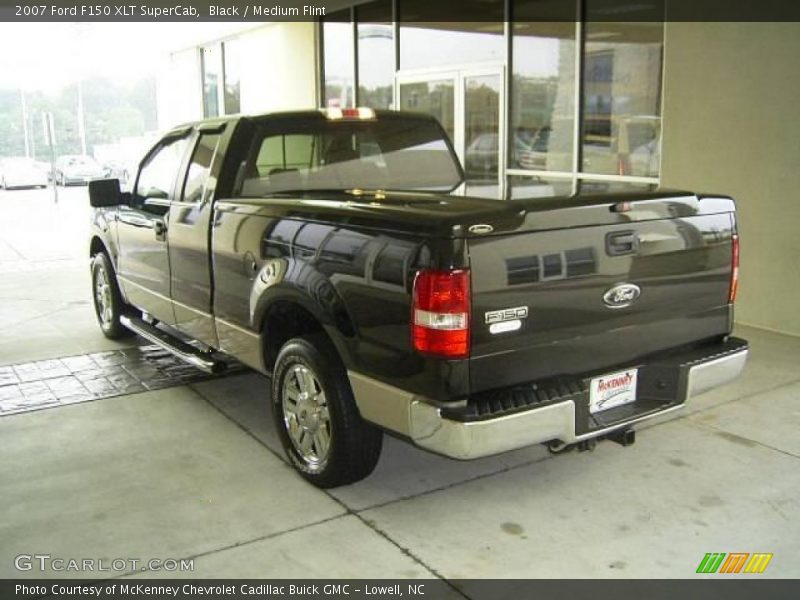Black / Medium Flint 2007 Ford F150 XLT SuperCab